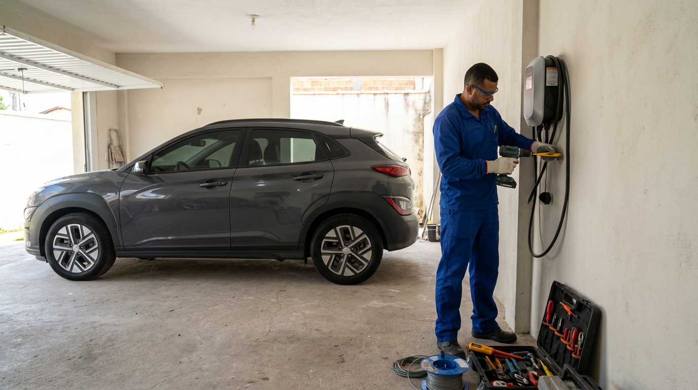 Instalacao de carregador de carro eletrico em Niterói‑RJ
