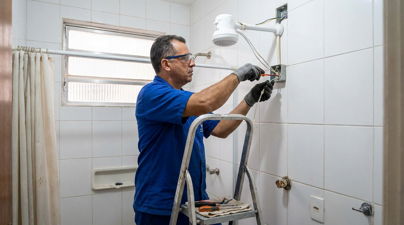 Instalacao de chuveiro eletrico em Niterói‑RJ
