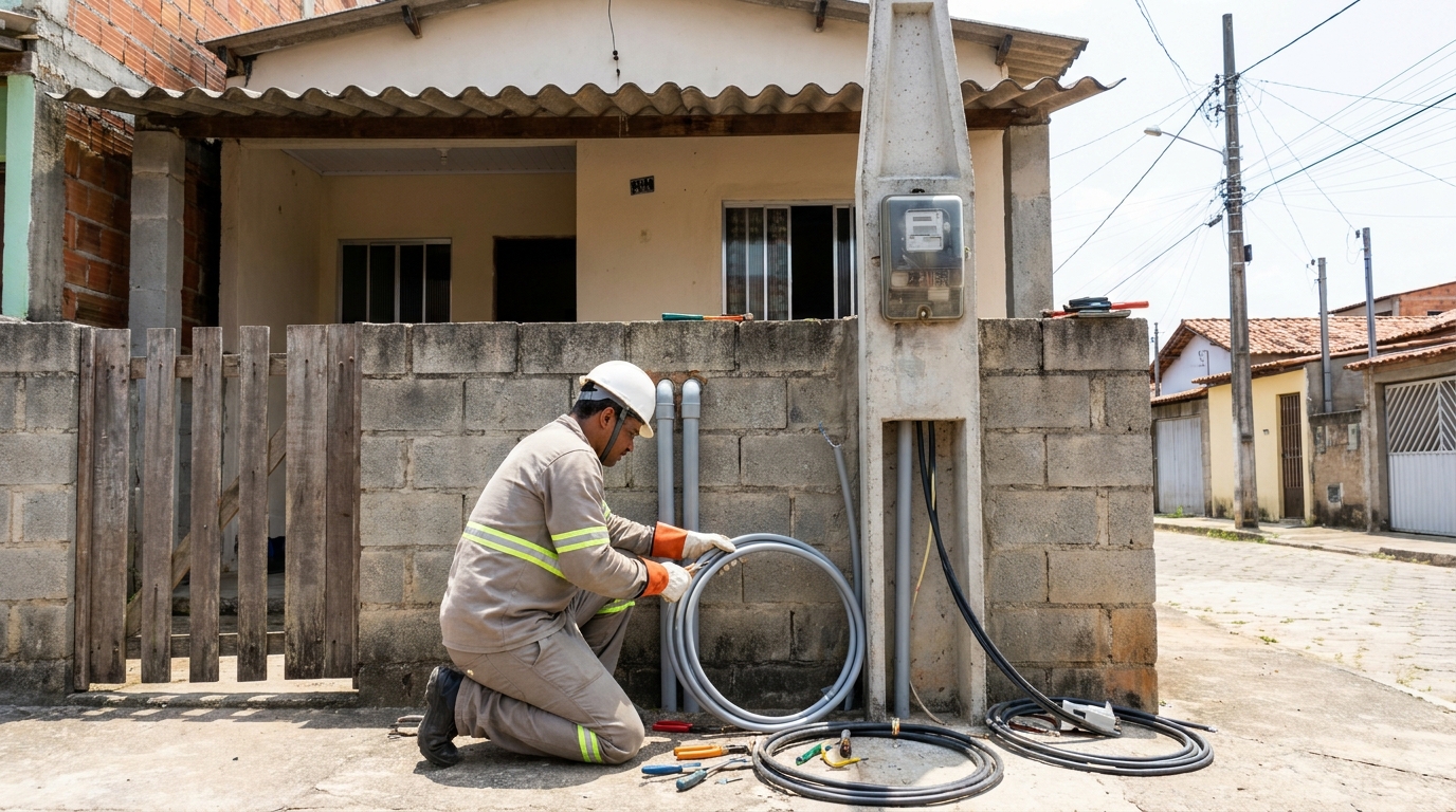 Instalacao de padrao de energia residencial em Niterói‑RJ