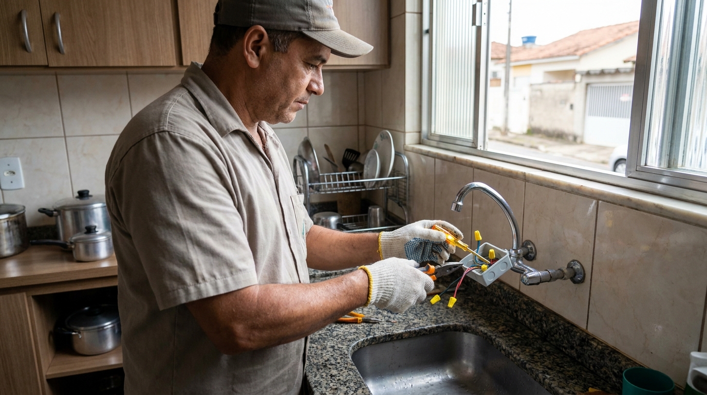Instalacao de torneira eletrica profissional em Niterói‑RJ