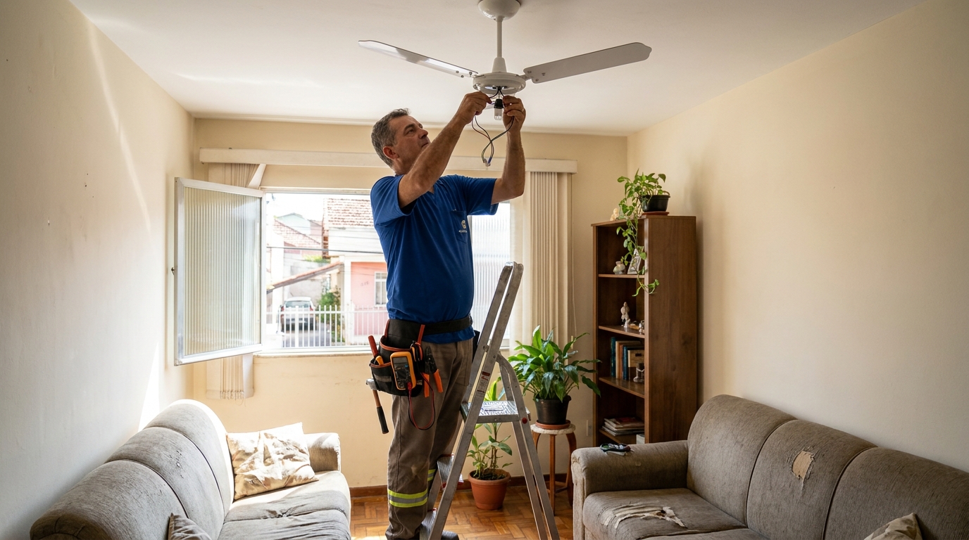 Instalação de Ventilador de Teto perto de mim em Niterói‑RJ