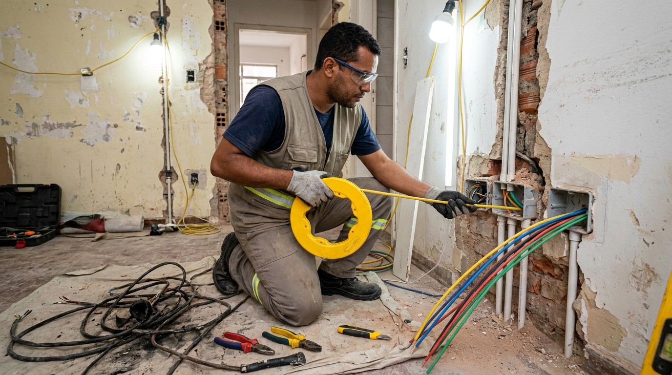 Troca de fiacao eletrica profissional em Niterói‑RJ